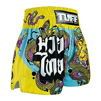 Tuff Sport Muay Thai Shorts Boxing Shorts Traditional Styles Workout Shorts  MMA Kickboxing Clothing (L, TUF-MS686-BLU) - Yahoo Shopping