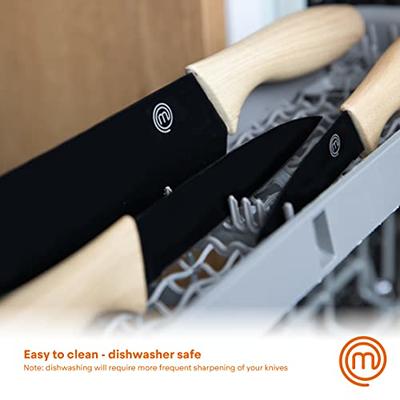 Nutrichef 8 Piece Kitchen Knife Set - Multi-Purpose Unbreakable Ergonomic Non-Stick Stainless Steel Kitchen Steak Knives Set with Fully Serrated