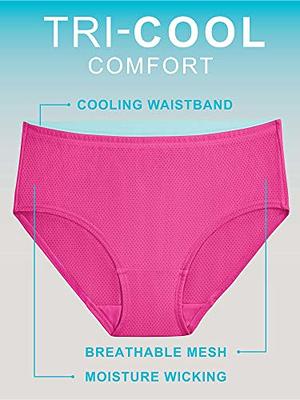 Fruit of the Loom Women's Breathable Low Rise Briefs 4-Pack