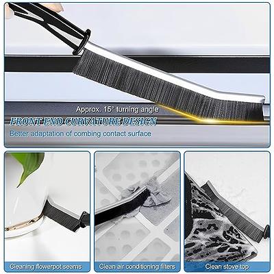 1/2/5pcs Black Long Handle S Crevice Brush Stiff Bristle Crevice Cleaning  Brush Deep Tile Seam Brush Bathroom Kitchen Tile Window Door Slot Dead  Corner Brush Multifunctional Crevice Cleaning Tool For Cleaning Bathrooms