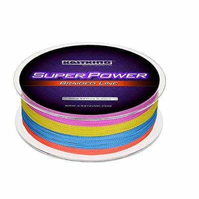 KastKing Superpower Braided Fishing Line,Multi-Color,40 LB,547 Yds