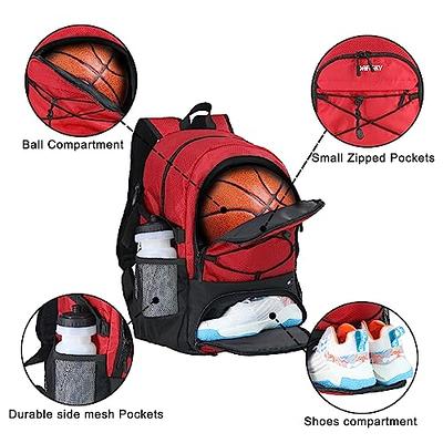 Wolt | Basketball Backpack Large Sports Bag with Separate Ball Holder & Shoes Compartment, Best for Basketball, Soccer, Volleyball, Swim, Gym, Travel