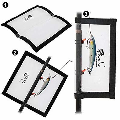 Rodeel Fishing Lure Wraps 4 Packs Clear PVC Lure Covers