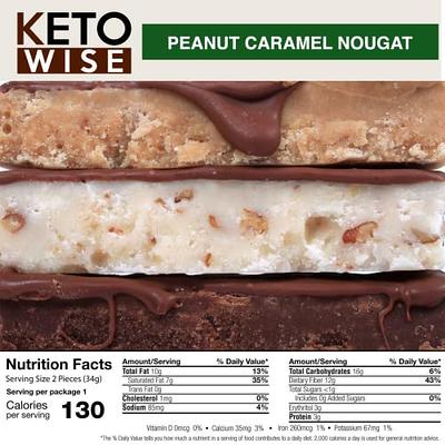 Keto Wise Fat Bombs - Made with Chocolate containing MCT Oil - Low Fat, Low  Carb and Keto Friendly Snack - 7g Fat, 2g Net Carbs