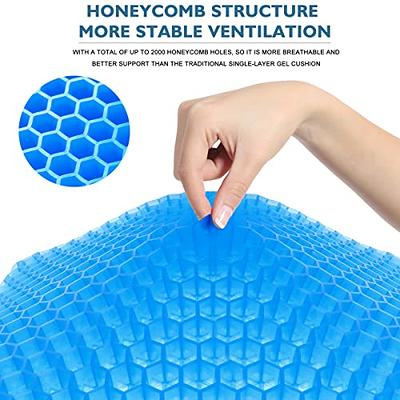  Egg Gel Seat Cushion, Breathable Gel Cushion Chair Pads with  Non-Slip Cover for Home Office Car Wheelchair, Honeycomb Design Egg Seat  Cushion As Seen On TV : Office Products