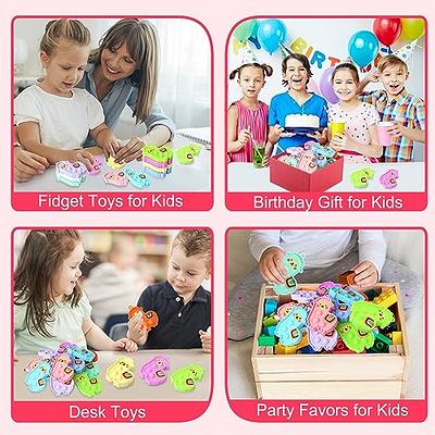 Kids Party Favors Fidget Toys Bulk 30 Pack Mini Pop Fidget Keychain Its  Birthday Party Favors for Kids 4-8,8-12 Year Small Kid Classroom Prizes