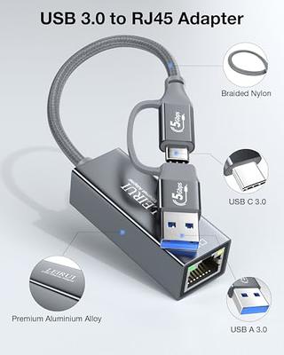 Vention USB C Ethernet Adapter USB 3.0 USB C to RJ45 Lan USB HUB