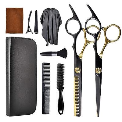 Hair Cutting Scissors Set Thinning Shears Set Texturizing Blending  Hairdressing Shear Haircut Salon Barber Scissor Kit Professional Shears for  Stylist, Men, Women 2pcs 6.5 Inch 