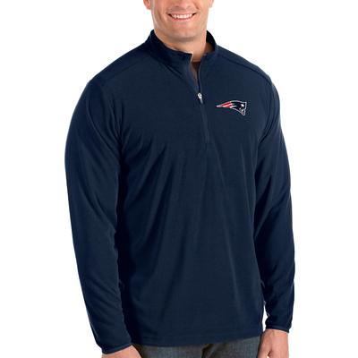 New England Patriots Quarter-Zip Pullover Jacket - Men's Regular