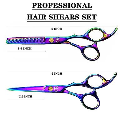 Professional Black Gold Hairdressing Teeth Scissors Stainless Steel Barber  Hair Cutting Sets Salon Multifunctional Thinning Straight Shears Tools for