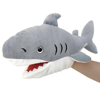 Hand Puppet Making Kit, Shark Plushie Hand Puppets, Hand Puppet Plushie Toy for Role Play and Storytelling - Interactive Hand Puppet with Sounds and