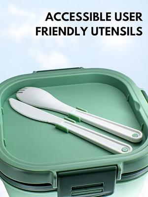 Lunchtime Companion: Stylish Stainless Steel Lunch Box with Cutlery for  Every Ad