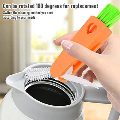 3 in1 Tiny Bottle Cup Lid Detail Brush Multi-Functional Crevice Cleaning  Brush