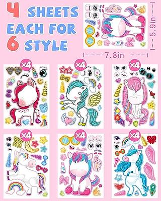 Create a Face Sticker Books Set for Kids, Toddlers Ages 4-8 -- Bundle with Princess Sticker Face and Unicorn Make a Face Sticker Activity Book for Girls Plus Bookmark and More [Book]