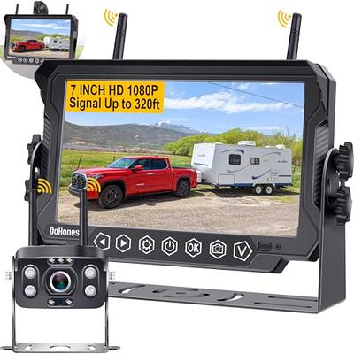 DoHonest Wireless Backup Camera 7-Inch: Plug and Play Easy to Install Truck  Car Monitor Kit HD 1080P Bluetooth Reverse Cam for Pickup Camper Van