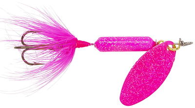 Yakima Bait Worden's Original Rooster Tail, Fishing Lure, Inline Spinnerbait  , 216-GPK, Glitter Pink, 1/2 oz. - Yahoo Shopping