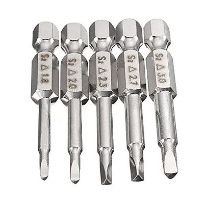 6pcs Magnetic Triangle Screwdriver Bits S2 Steel 1/4 inch Hex