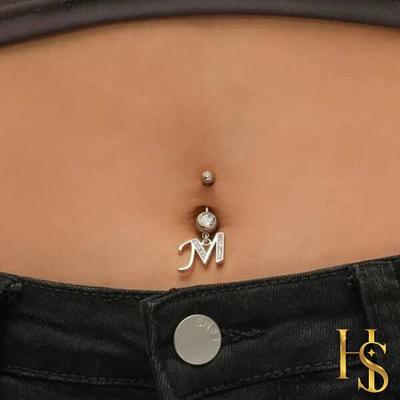 14G Clicker Belly Button Ring for Women Surgical Steel Belly Piercing  Dangling Gold Cute CZ Opal Heart Reverse Curved Navel Rings Barbell Body