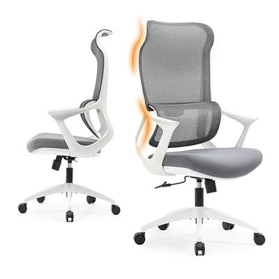 Efomao Desk Office Chair,Big High Back Chair,PU Leather Office Chair,  Computer Chair,Managerial Executive Office Chair, Swivel Chair with Leg  Rest and Lumbar Support,Beige Office Chair - Yahoo Shopping