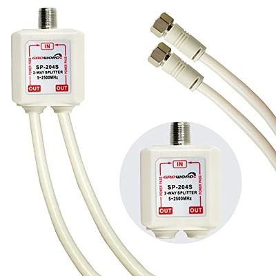 LIEZHUA Gigabit Ethernet Splitter 1 to 2 - Network Splitter with USB Power  Cable, RJ45 Internet Splitter Adapter 1000Mbps High Speed for Cat