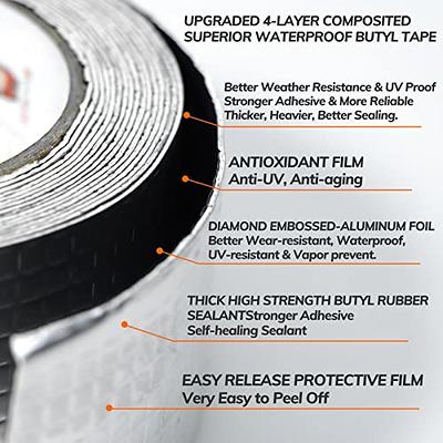 Black Super Strong WaterProof Tape Rubber Seal Stop Leaks Adhesive Tape US