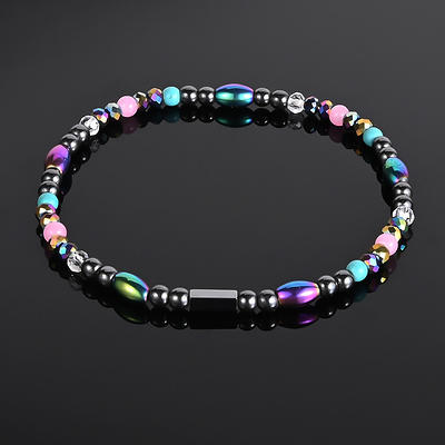 Tree Of Life Pendant Multilayer Beaded Bracelet Round Bead - Temu