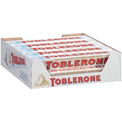 Toblerone Tiny Swiss Milk Chocolate Candy Bars with Honey and Almond  Nougat, 7.05 oz Bag 