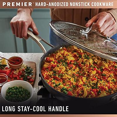 Anolon Accolade Forged Hard-Anodized Nonstick Deep Frying Pan with Lid, 12-Inch,  Moonstone - Macy's