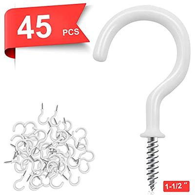 Cheap 20Pcs Screw-in Hooks Hanging Picture Wall Ceiling Curtain