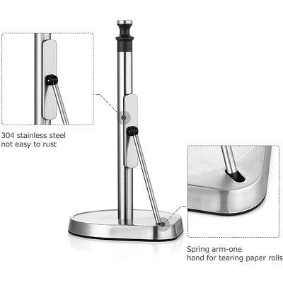 JDGOU Paper Towel Holder Self Adhesive or Drilling,Paper Towel Holder Under  Cabinet,Paper Towel Holder Wall Mount Waterproof and Rustproof,Perfect  Kitchen Organization for Kitchen,Sink,Bathroom Silver - Yahoo Shopping