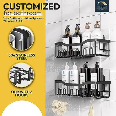 Adhesive Corner Shower Caddy Stainless Steel Set of 2 Rebrilliant