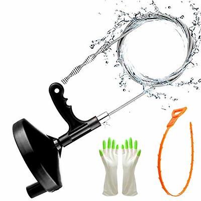 Drainsoon 30 Inch Long Sink Snake Drain Clog Remover, Upgraded Anti-break  Nylon Plumbing Snake Drain Auger Hair Catcher for Bathroom Show