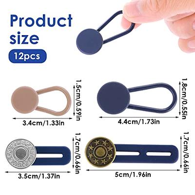 12PCS Button Extenders for Jeans, Pants Button Extender, Waist