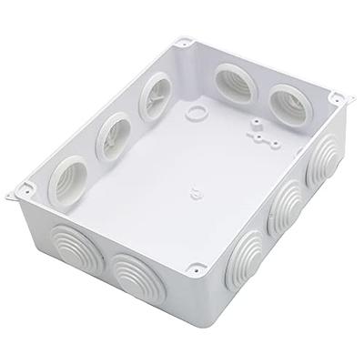 MAKERELE ABS Plastic Electrical Box IP65 Plastic Waterproof Dustproof Junction  Box Electrical Enclosure White 7.9”×6.1”×3.1”inch(200×155×80mm) - Yahoo  Shopping