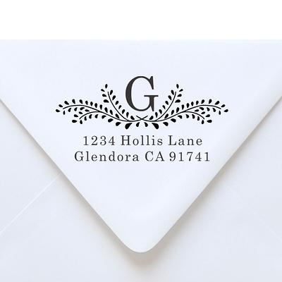 Custom Return Address Stamp With Playful Calligraphy Font - Yahoo Shopping