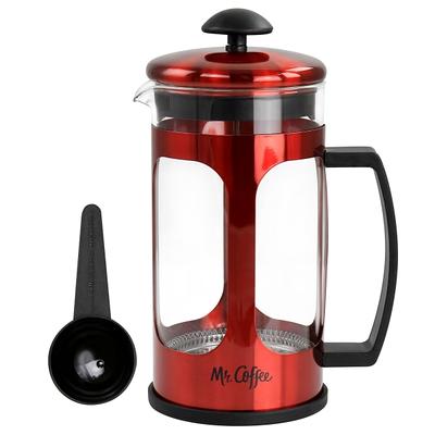 Bodum Brazil 3-Cup French Press Coffee Maker, Red, 12 oz