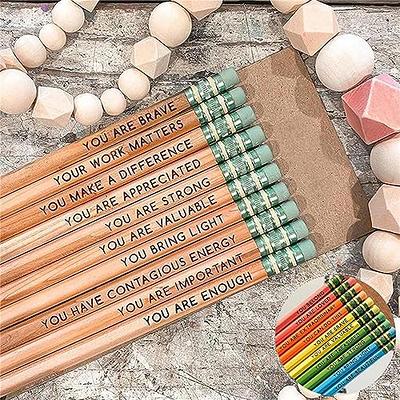 Clearance Affirmation Pencil Set Inspirational Pencils Personalized  Motivational Praise Wooden Pencils Pencil Set For Sketching And Drawing For