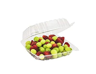 Dart Plastic Container, 3 Compartments, Hinged - 250/Case