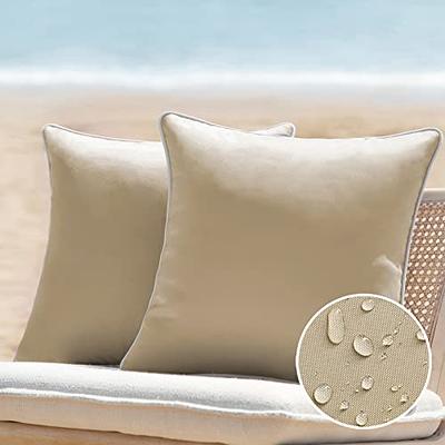 Indoor/Outdoor Sunbrella Shore Linen - 18x18 Throw Pillow