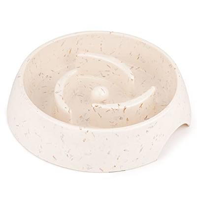 Floatant Slow Feeder Dog Bowls Medium Large Breed Ceramic, 7.6 in Dog Slow  Feeder Bowl for