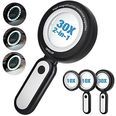 Dilzekui Magnifying Glasses with Light, Rechargeable Head Magnifier Glass,  1.5X to 5.0X Lighted Magnifying Glass with 4 Detachable Lenses, Hands Free  Magnifying Headset for Close Work Reading Jewelry - Yahoo Shopping