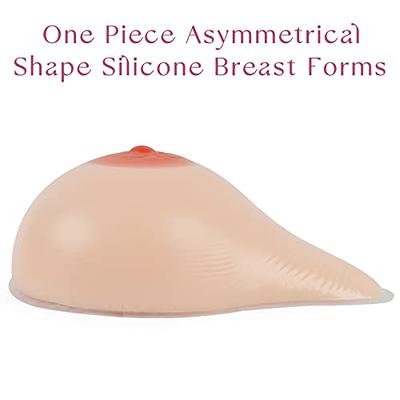 Strap on Breast Forms - Silicone Fake Breastplate for Crossdressers  Adjustable Size (1.32 lb. - 600g,Suggested B Cup) at  Women's  Clothing store