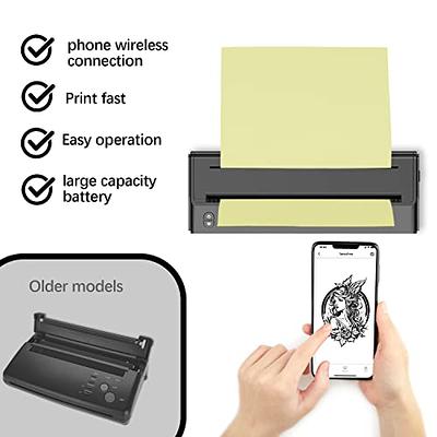 Calicon Portable Tattoo Stencil Printer, with Free 10pcs Transfer Paper, Wireless  Tattoo Transfer Thermal Copier Machine Rechargeable Mini Printer,  Compatible with iOS＆Android Phone ＆ iPad ＆ Laptop - Yahoo Shopping