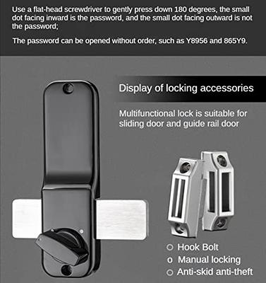 CODACE Mechanical Keyless Entry Door Lock with Keypad Door Knob, Waterproof  Keypads Deadbolt Door Lock with Handle, Stainless Steel Digital Outdoor  Gate Combination Door Locks Set with Keypads (Black), Door Knobs 