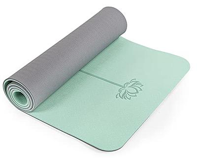 Yoga Mat Non Slip TPE Yoga Mats for Women and Men Thick Workout Mat with  Bags and Carriers，Thick Exercise Mats for home 72x 24 Thickness 1/4 for  Yoga, Pilates and Floor Exercises