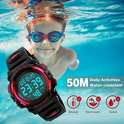 Kids Digital Watch,Boys Sports Waterproof Led Watches with Alarm,Wrist Watch  for Boys Girls Childrens, Best Gifts for Boys (C-Black) : Amazon.in: Fashion