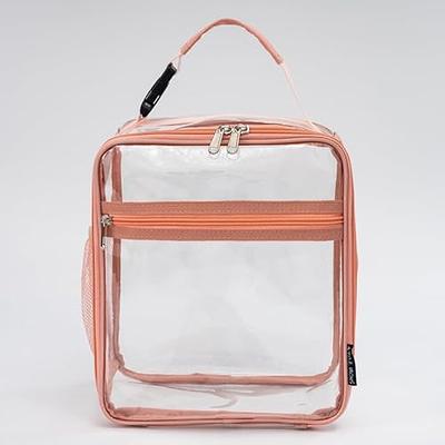 A.TO.Z.MONS Clear Lunch Bag, Clear Lunch Box transparent bag Stadium  Approved Clear Lunch Bag for Men and Women, 9X5X10.5(Pink) - Yahoo  Shopping