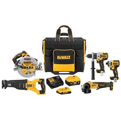 DEWALT 7-Tool 20-Volt Max Power Tool Combo Kit with Soft Rolling Case  (2-Batteries and charger Included) in the Power Tool Combo Kits department  at