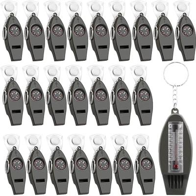 Mini Multifunction 3 in 1 Hiking Travel Compass Thermometer Carabiner Key  Ring