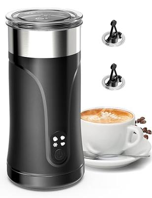 Moonshan Continuous Steam Commercial Steam Milk Frother 2-Wand Milk Steamer  Machine with 4L Capacity Electric Coffee Foam Maker Frothing Machine for